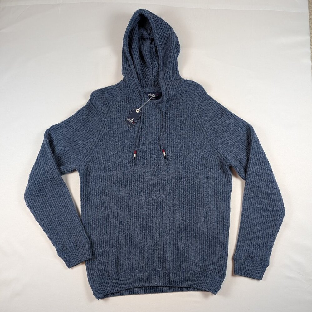 Johnnie O Sweater Merino Wool Hoodie Mens Medium